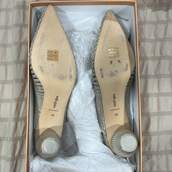 ⭐️ NEW ⭐️ CULT GAIA Alia Glitter Leather Mules - Picture 6 of 7